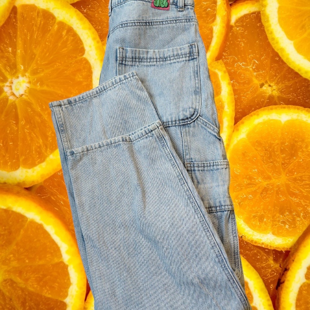 EMPYRE Light Wash Denim Carpenter Pants Size 9 Baggy Fit Jeans Y2K‎ Streetwear